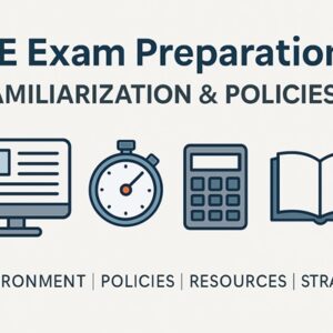 E - 3026 PE Exam Preparation. Familiarization & Policies